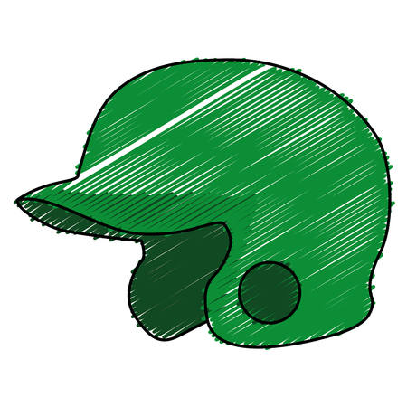 Baseball helmet isolated icon vector illustration designのイラスト素材