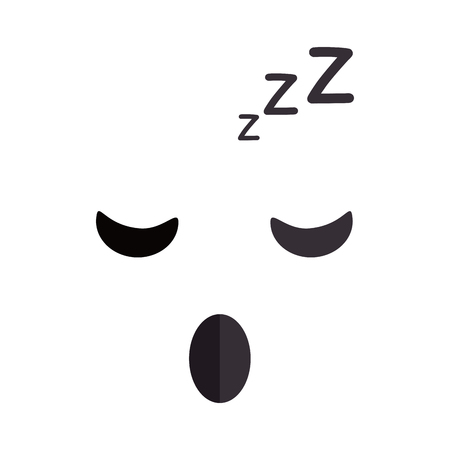 Emoticon kawaii face icon vector illustration designのイラスト素材