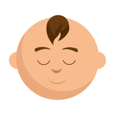 little baby asleep character vector illustration designのイラスト素材