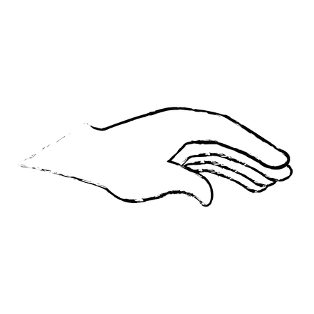 Hand human laying icon vector illustration designのイラスト素材