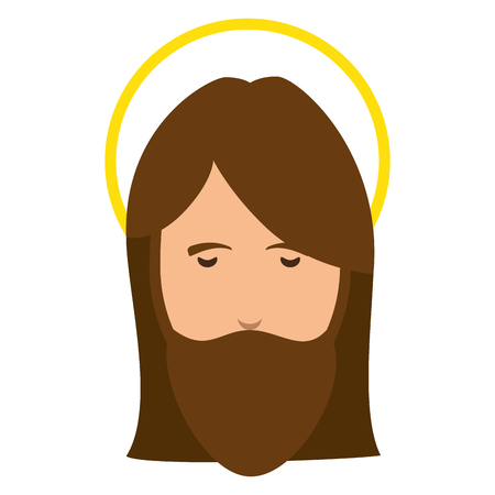 Jesus Christ avatar character icon vector illustration designのイラスト素材