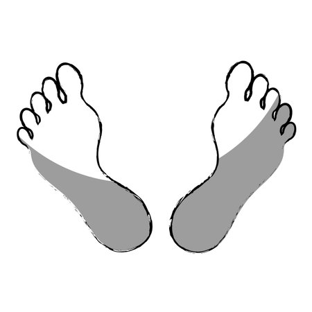 Human foot plant icon vector illustration designのイラスト素材
