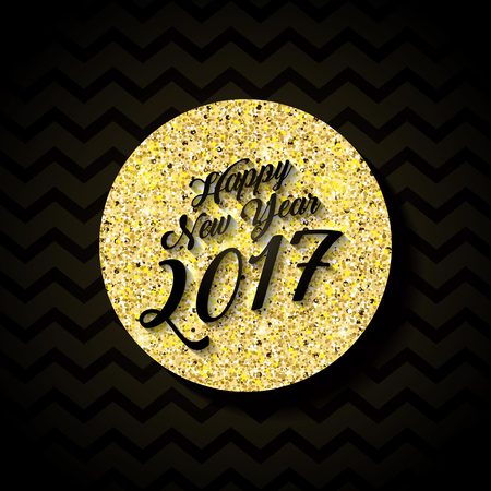 Happy new year 2017 card. colorful design. vector illustrationのイラスト素材