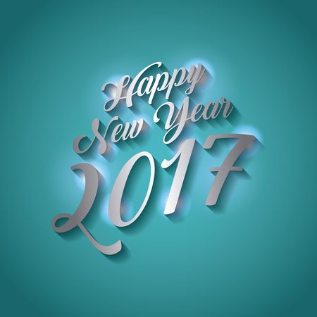 Happy new year 2017 card. colorful design. vector illustrationのイラスト素材