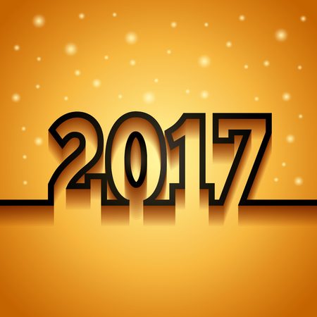 Happy new year 2017 card. colorful design. vector illustrationのイラスト素材