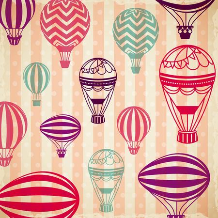 air balloons background. colorful design. vector illustrationのイラスト素材