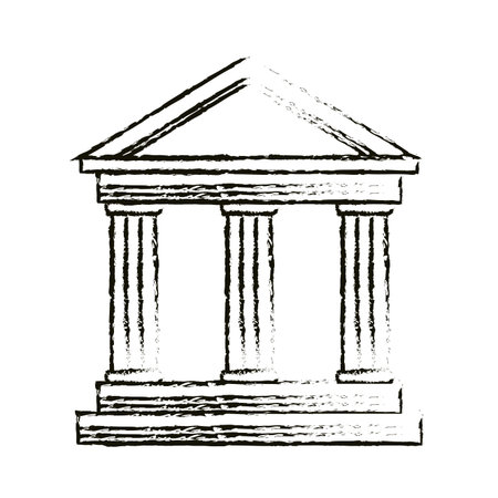 University building symbol icon vector illustration graphic designのイラスト素材