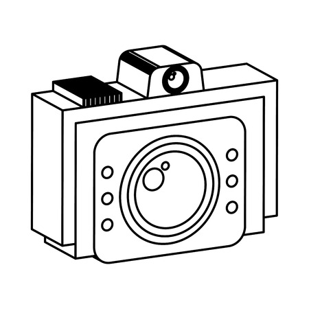 retro camera photographic isolated icon vector illustration designのイラスト素材