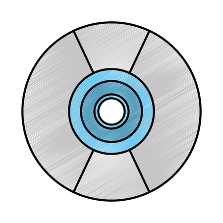 Compact disk isolated icon vector illustration designのイラスト素材