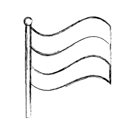 germany flag isolated icon vector illustration designのイラスト素材