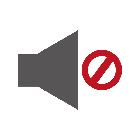 audio off menu button vector illustration designのイラスト素材