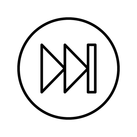 next button media menu vector illustration designのイラスト素材