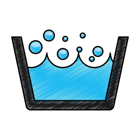 Laundry water indicator icon vector illustration designのイラスト素材