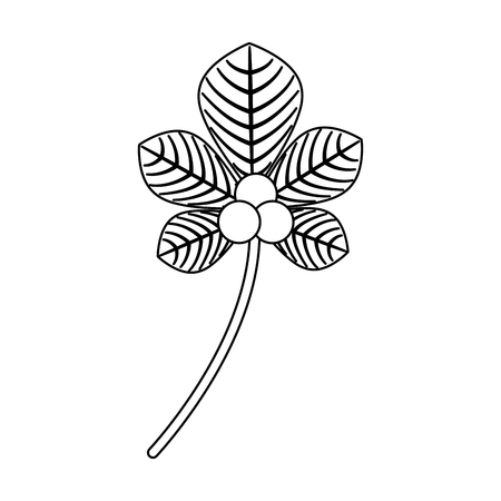 woodland floral decorative icon vector illustration designのイラスト素材