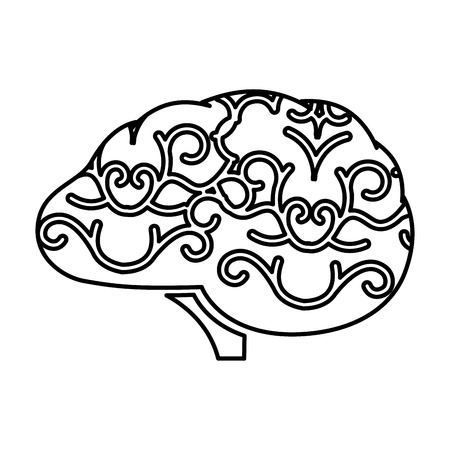 storm brain isolated icon vector illustration designのイラスト素材