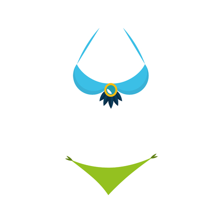 bikini carnival dress icon vector illustration designのイラスト素材