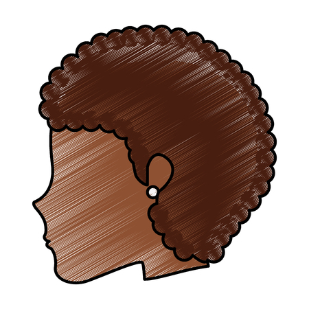 head young woman icon vector illustration designのイラスト素材