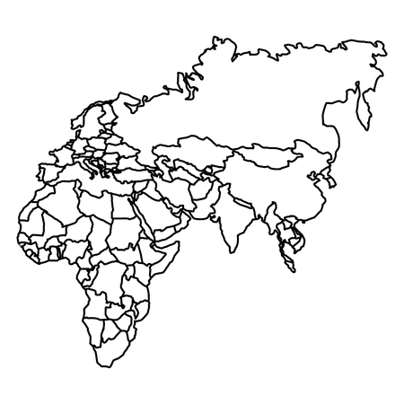 old continents maps icon vector illustration designのイラスト素材