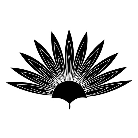 Carnival mask isolated icon vector illustration designのイラスト素材