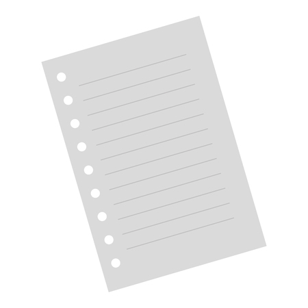 paper leaf notebook icon vector illustration designのイラスト素材