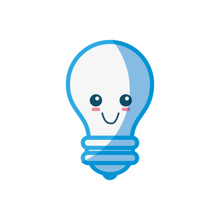 Bulb cute cartoon icon vector illustration graphic designのイラスト素材