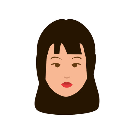 Woman cute cartoon icon vector illustration graphic designのイラスト素材