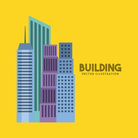 buildings cityscape skyline icon vector illustration designのイラスト素材