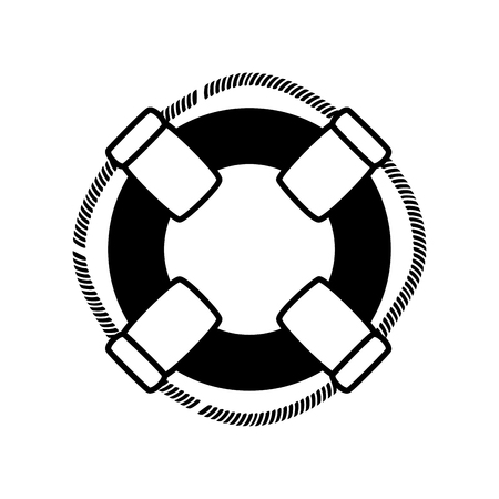 Ring buoy float icon vector illustration graphic designのイラスト素材
