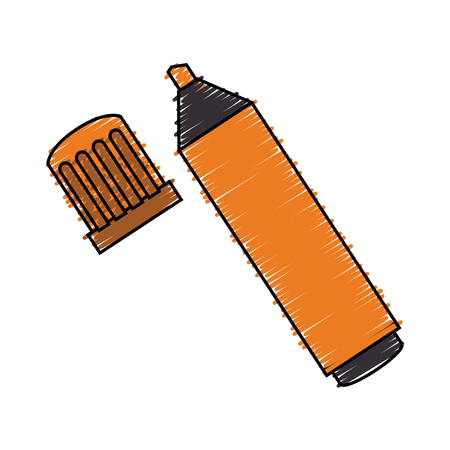 highlighter pen isolated icon vector illustration designのイラスト素材