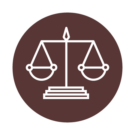 scale justice isolated icon vector illustration designのイラスト素材