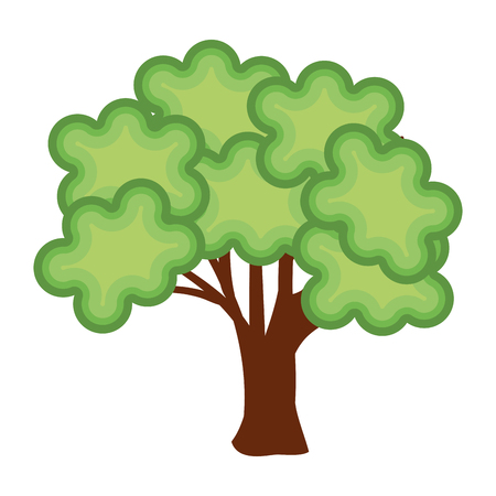 tree plant nature isolated icon vector illustration designのイラスト素材