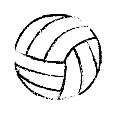 volleyball balloon isolated icon vector illustration designのイラスト素材