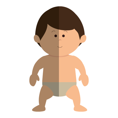 little baby avatar character vector illustration designのイラスト素材