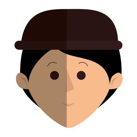 young father avatar character vector illustration designのイラスト素材