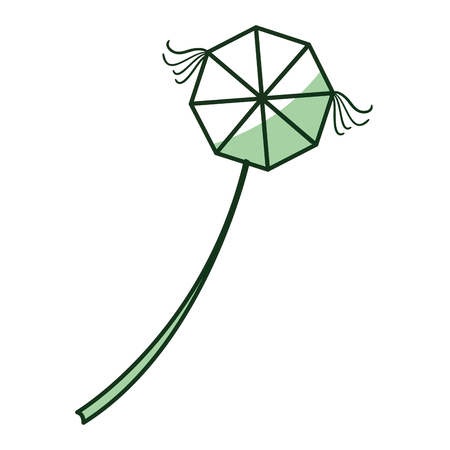 kite flying isolated icon vector illustration designのイラスト素材