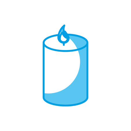 candle icon over white background. vector illustrationのイラスト素材