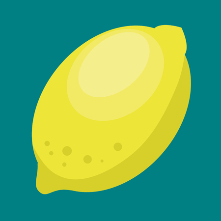 lemon fresh and healthy fruit vector illustration designのイラスト素材