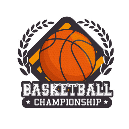 basketball sport ball isolated icon vector illustration designのイラスト素材