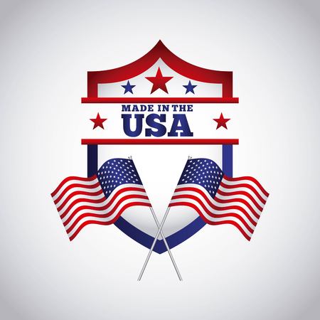united states of american emblem vector illustration designのイラスト素材