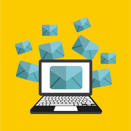 laptop computer technology icon vector illustration designのイラスト素材