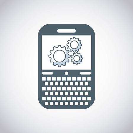 smartphone technology device electronic icon vector illustration designのイラスト素材