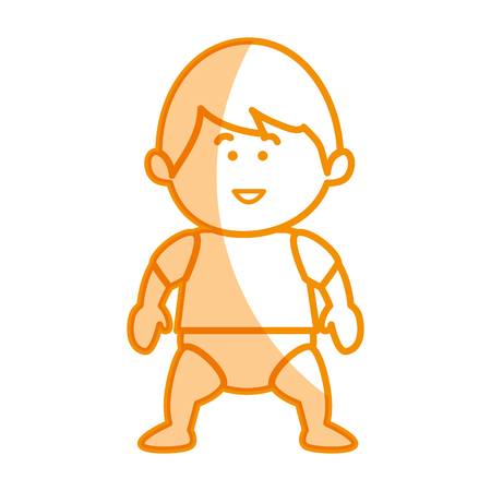 little baby avatar character vector illustration designのイラスト素材