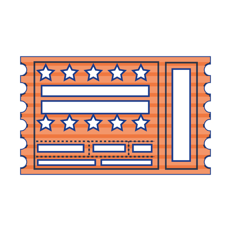 Entrance ticket paper icon vector illustration graphic designのイラスト素材