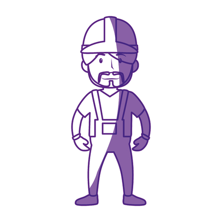 Worker man cartoon icon vector illustration graphic designのイラスト素材