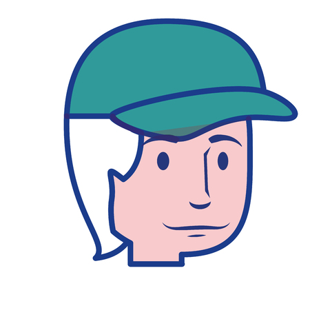 Man cute cartoon icon vector illustration graphic designのイラスト素材