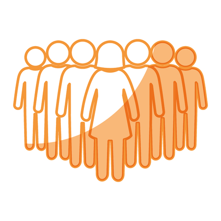 Group of people icon vector illustration graphic designのイラスト素材
