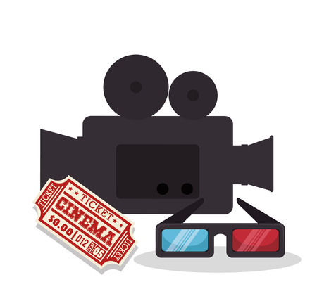 cinema entertainment elements icons vector illustration designのイラスト素材