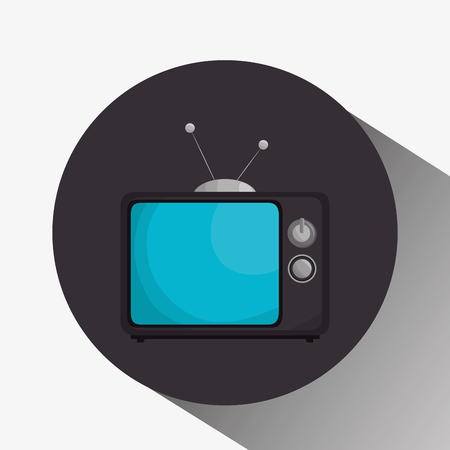 retro tv isolated icon vector illustration designのイラスト素材