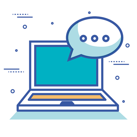 internet technology set flat icons vector illustration designのイラスト素材