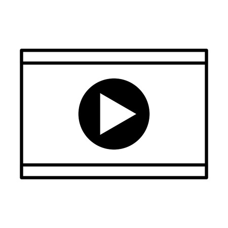 media player isolated icon vector illustration designのイラスト素材